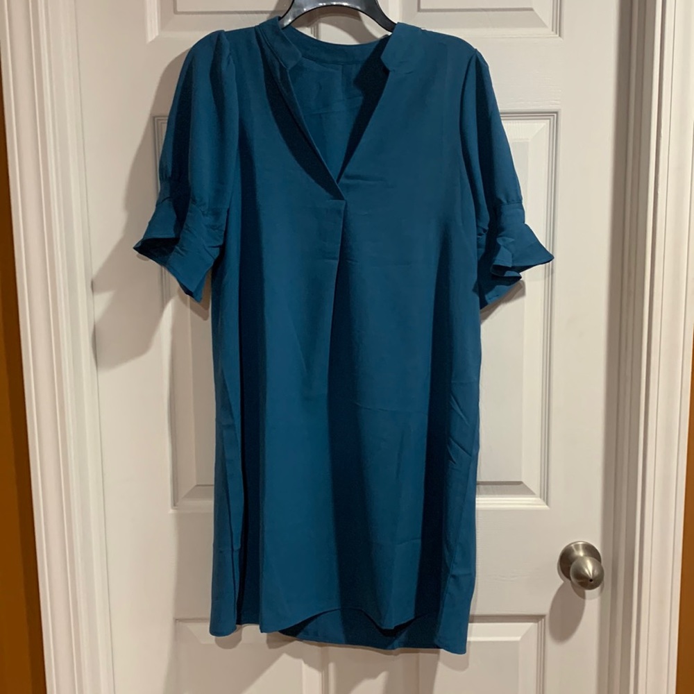 Blue Flowy Dress
